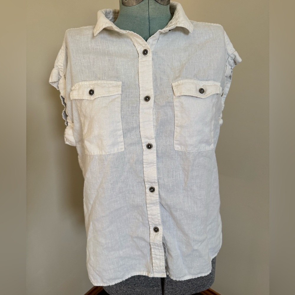 Prana hemp button-up shirt